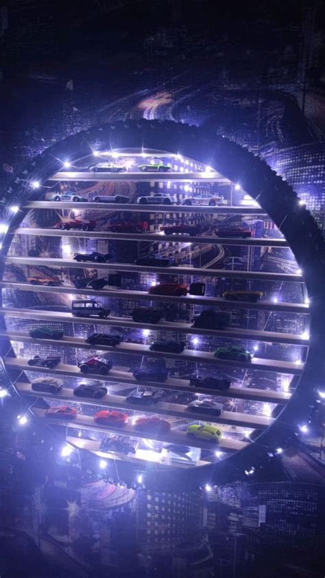 Полка для машинок с подсветкой