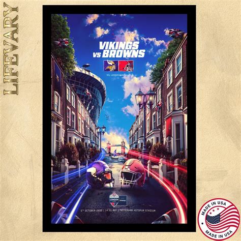 Vikings Vs Browns Oct 5 2025 London Poster