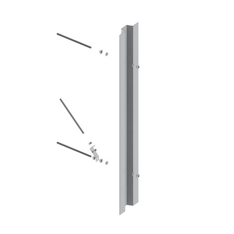 Construction principle with anchor rods and braces