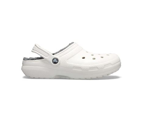 Crocs Classic Lined Clog White Grey Zuecos Crocs Bolivia