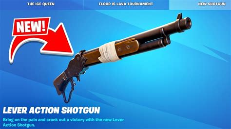 New Lever Action Shotgun Update In Fortnite Youtube