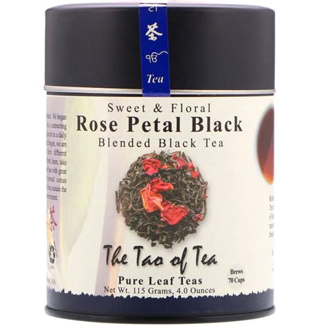 The Tao Of Tea 로즈페탈 블랙티 스위트 And 플로랄 향 블랙 티 4 Oz 115 G Iherb