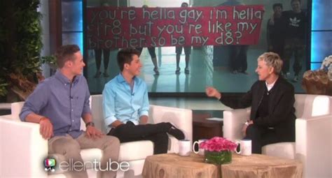 Il Ragazzo Etero Che Ha Portato L Amico Gay Al Ballo Studentesco Ospite Da Ellen Video