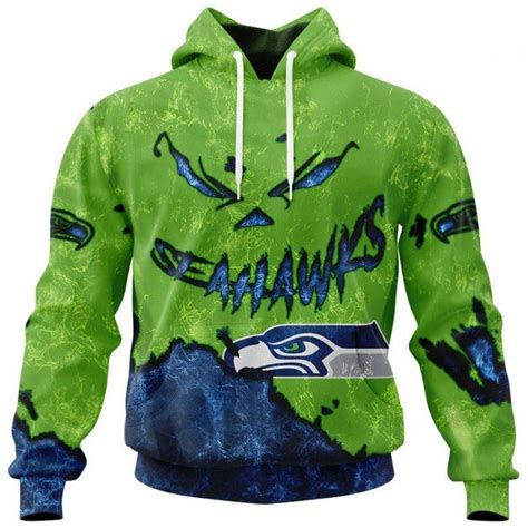 Seahawks Custom Halloween Pullover Hoodie Us Sports Nation