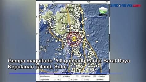 Gempa Magnitudo 5 0 Guncang Talaud Video Dailymotion