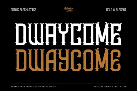 Dwaycome DEMO Font 1001 Fonts