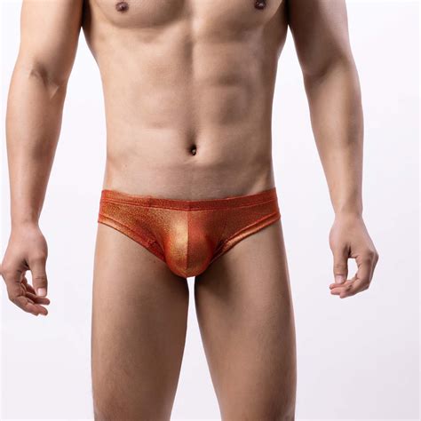 Clearance Under Tmoyzq Mens Shiny Bikini Underwear Soft Breathable Low Rise Support Stretch