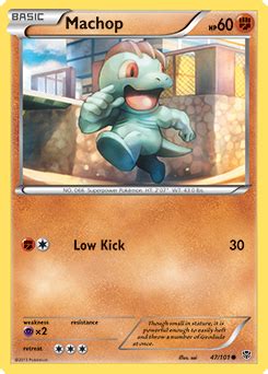 Machop Black Whiteplasma Blast Tcg Card Database Pokemon