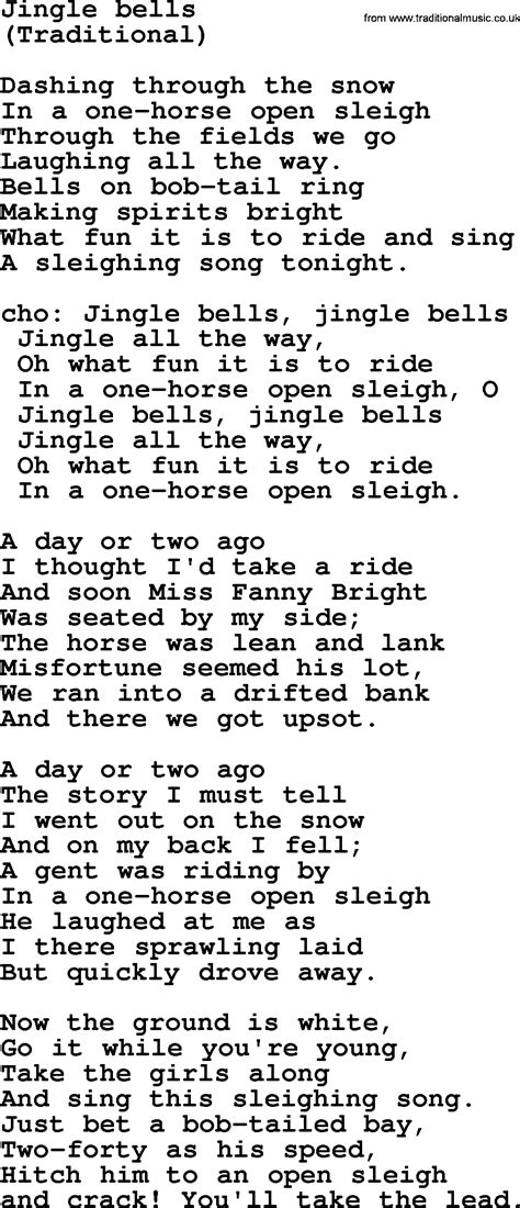 Jingle Bells Gay Version Lyrics At Sandra Slavin Blog