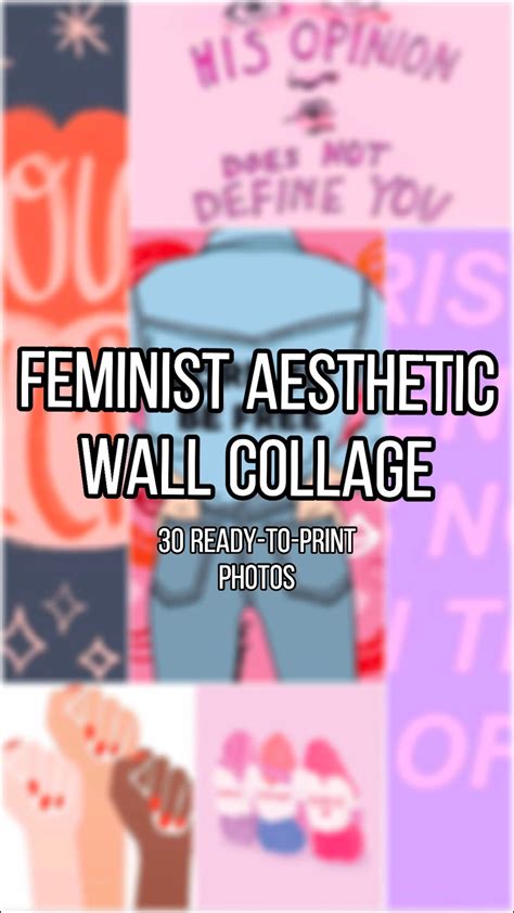 Feminist Aesthetic Wall Collage Etsy