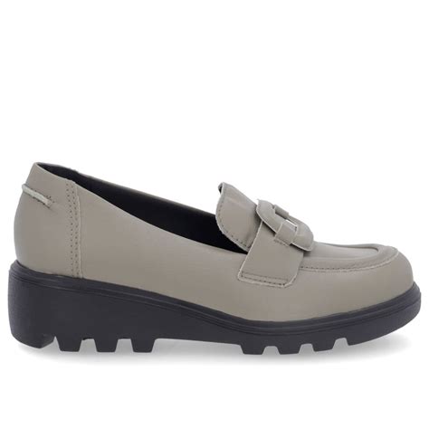 Loafer Usaflex Verde Salto Bloco Feminino Verde