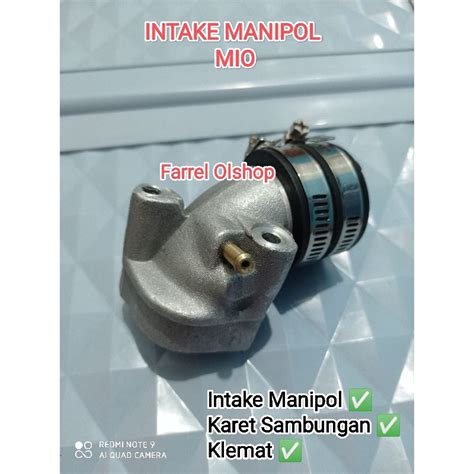 Jual Intake Manipol Manipul Manifold Mio Karbu Fe 24 26 28 Plus Karet