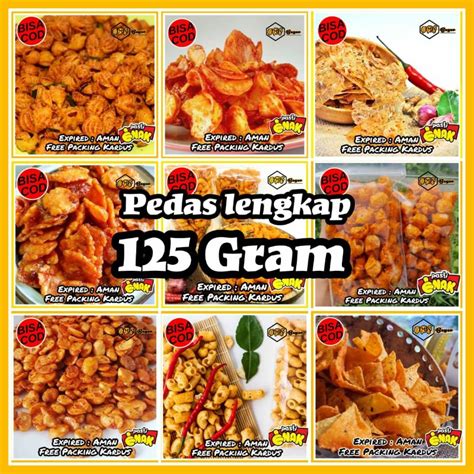 Jual Cemilan Pedas Snack Kiloan Gram Camilan Kekinian Jajan Jajanan