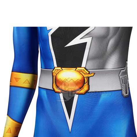 Power Rangers Costume Blue Ranger Costume Adult Jumpsuit Halloween Suit