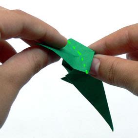 Origami Tiere Falten Papagei