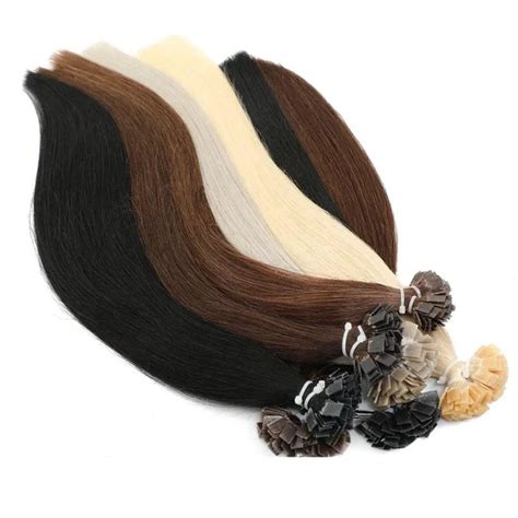 Flat Tip Keratin Human Hair Extension Hot Fusion Hair 1x0 8cm Italian Pre Bond 14