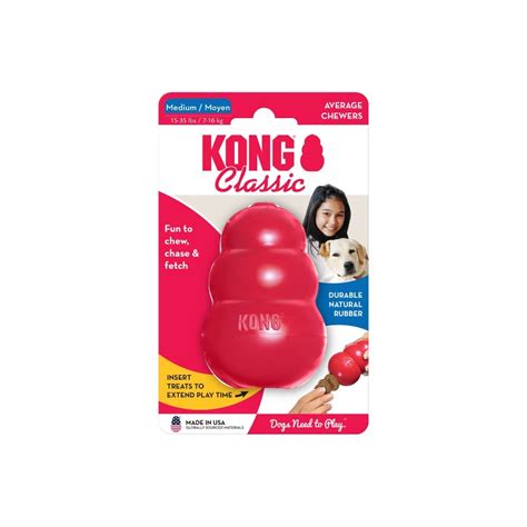 Kong Classic Medium Dog Chew Toy Shop Chew Toys At H E B