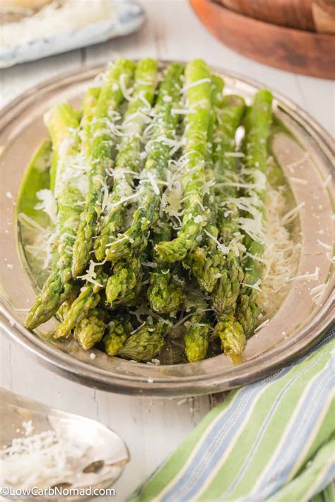 Oven Baked Parmesan Asparagus Recipe • Low Carb Nomad