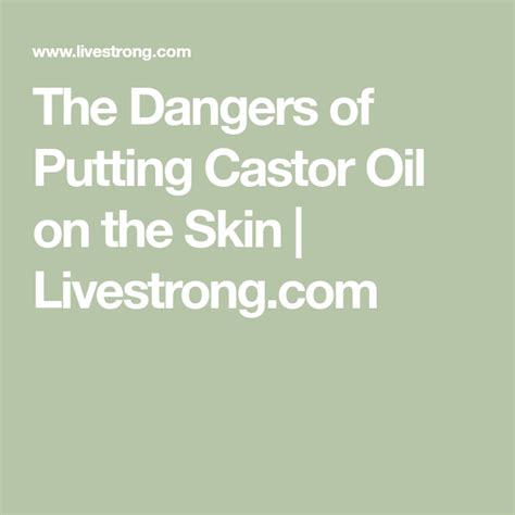 Castor oil uses – Artofit