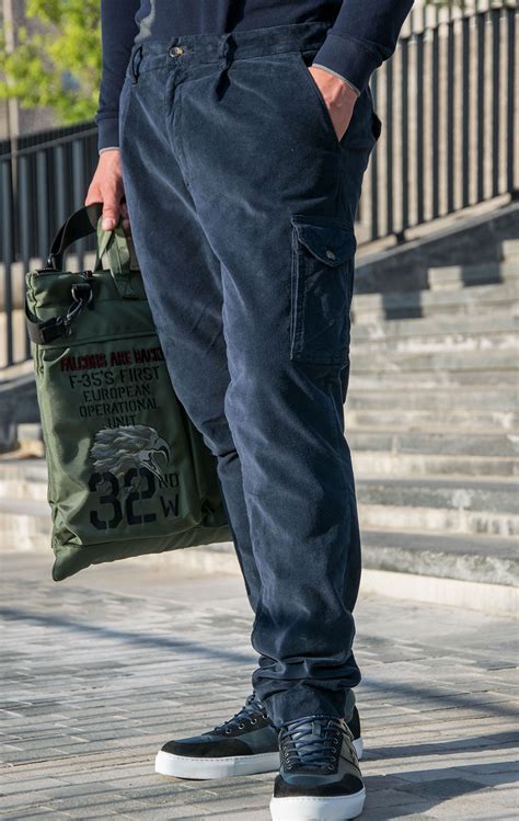 Брюки-карго AERONAUTICA MILITARE big size плотные FW 23/24/AL dark blue ...