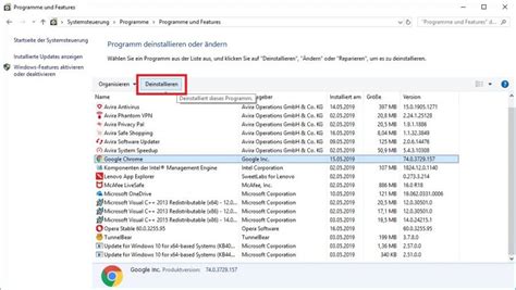 Windows 10 Programme richtig und vollständig deinstallieren