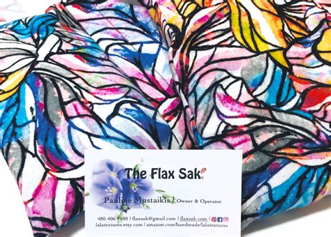 Microwave Flax Heating Pad Hot Cold Pack Stained Glass Etsy