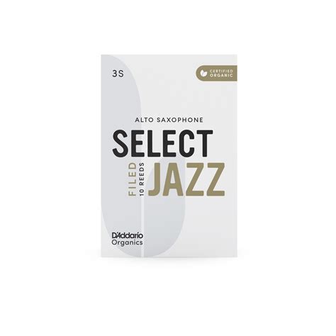 Organic Select Jazz Alto Saxophone Reeds Woodwinds D Addario