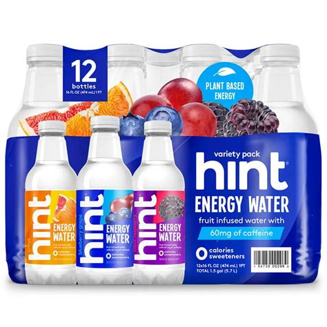 Hint Flavored Water Variety Pack 16 Fluid Ounce Pack Of 49 Off