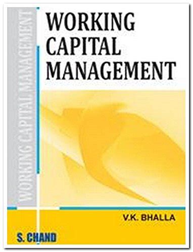 buy working capital management paperback bhalla vk book