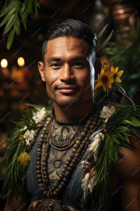 Premium Photo | Portrait of a Polynesian man from the Pacific island of