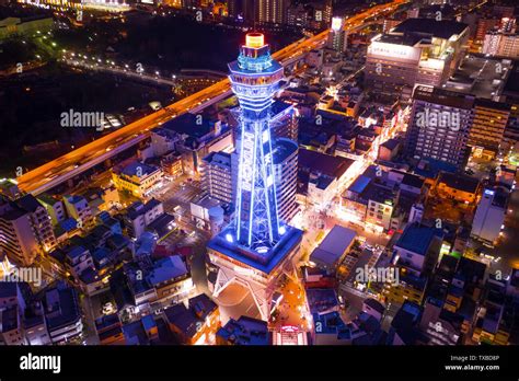 Night view of Osaka city Stock Photo - Alamy