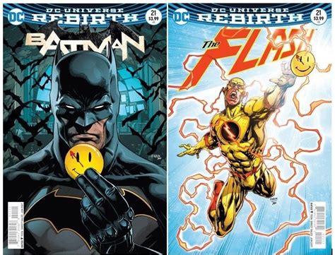 Batman Flash 21 VF NM NM Lenticular Cover Set Of 2 The Button