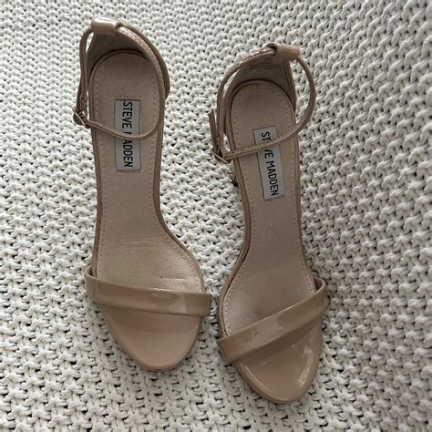 Nude Steve Madden Strappy Pumps Worn And With Depop