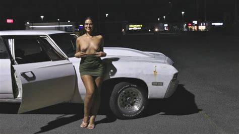 Getting Caught For Real Naked In Public Public Blowjob And Cum All Over Her