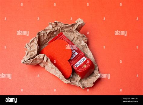 Classical British Style Red Phone Booth Of London Stock Photo Alamy
