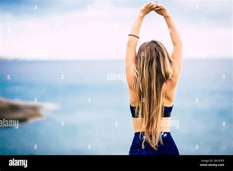 Beautiful Long Blonde Hair From The Back