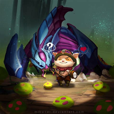 Lol League Of Legends Fan Art Campeones Teemo Y Rek Reksai Fondo