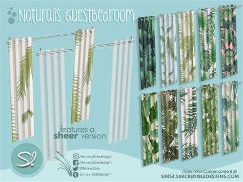 The Sims Resource Naturalis Guest Bedroom Curtain X