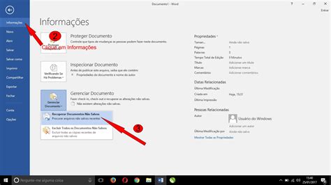Recuperando Arquivos N O Salvos No Word What S Up Jovem