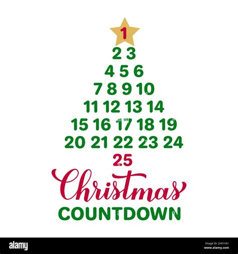 Christmas Countdown Sign Days Until Christmas Advent Calendar