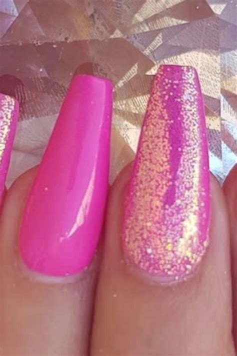 15 Stunning Summer Hot Pink Nails For Girly Look