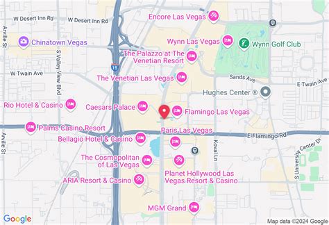 Flamingo Las Vegas Hotel Towers Map
