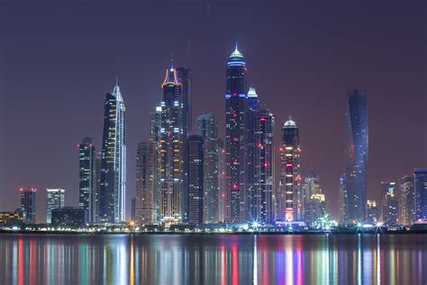 photo dubai cityscape arab buildings city
