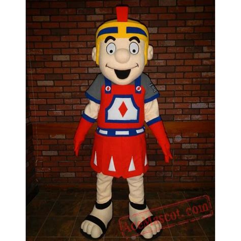 Trojan Mascot Costume Cartoon Knight Cosplay Costumes