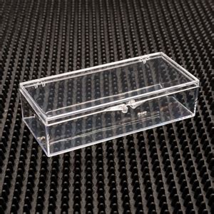 Rectangular Clear Plastic Hinged Boxes - 80 Series - Alpha Rho