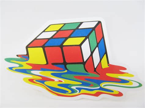 Rubiks Cube Sticker Great For Your Laptop Water Bottle Suitcase