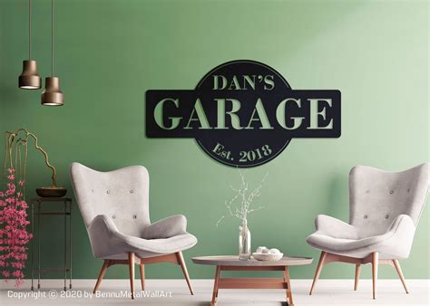 Personalized Garage Sign, Garage Decor, Custom Garage Sign, Metal Sign ...