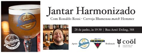 Jantar Harmonizado Ronaldo Rossi Cerveja Blumenau Match Hemmer Em