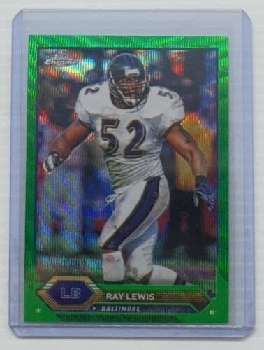 Topps Composite Ray Lewis Chrome Green Wave Refractor