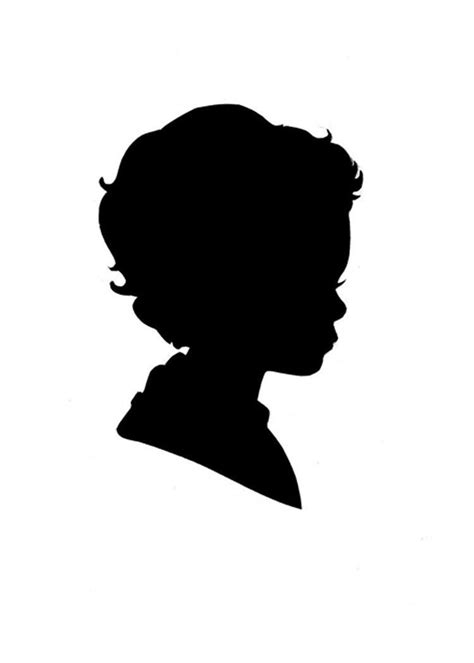 Custom Silhouette Portrait Personalized Hand Cut от Prpictorials